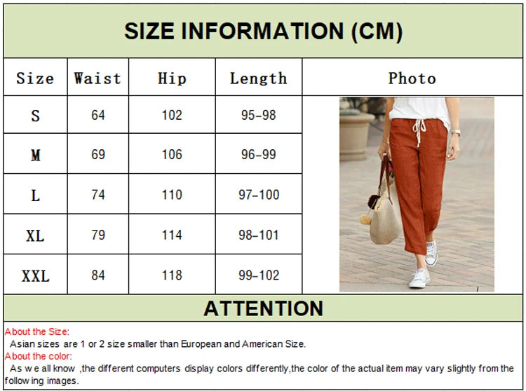 Autumn Cotton Women's Pants Y2K Black Drawstring Elastic Waist Casual Pants Female Loose Fashion Elegant Ladies Bottom SuperFye Apricot / XXL SuperFye