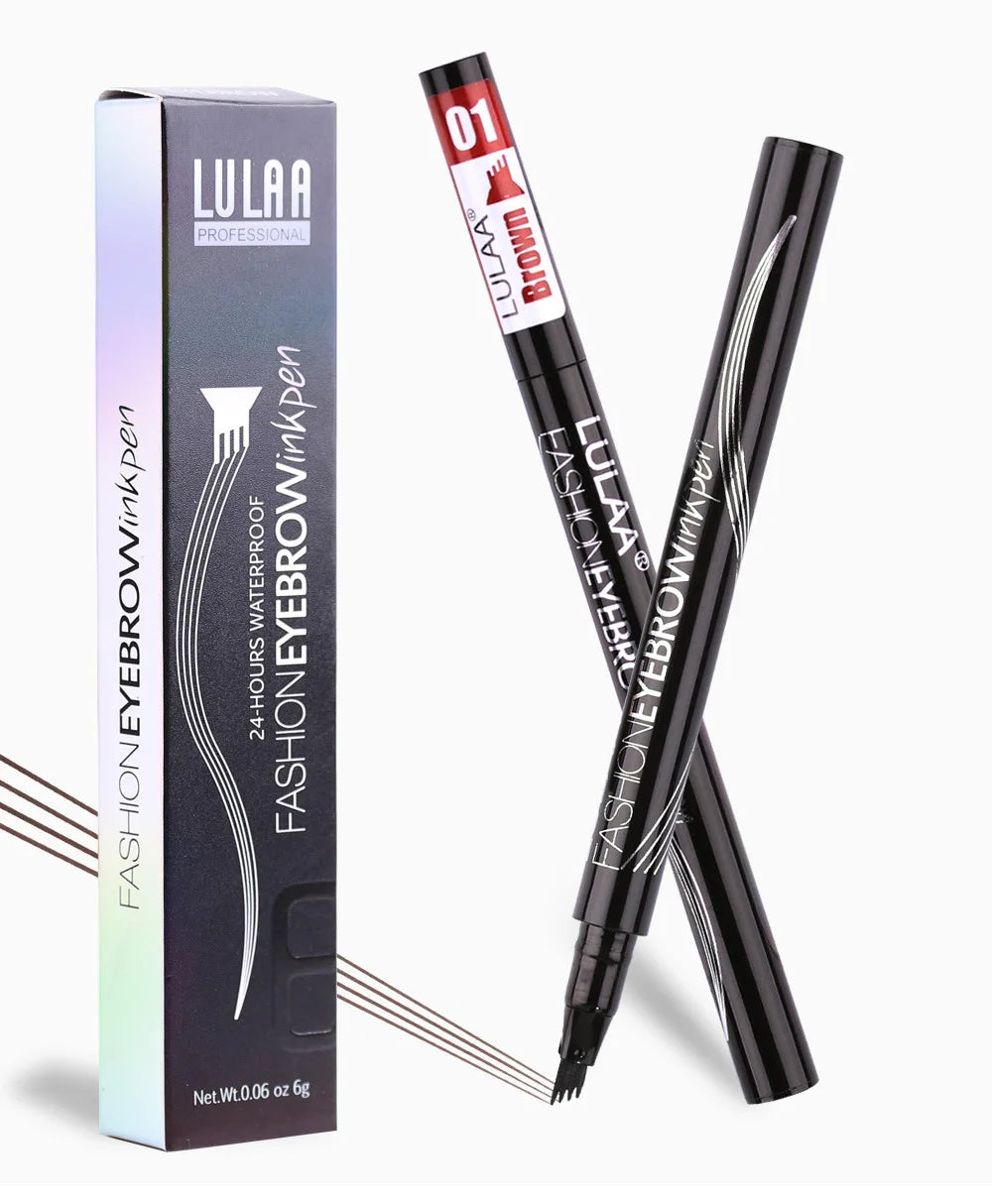 4D Microblading Eyebrow Pen 4 Forks Tip Eyebrow Tattoo Pencil Long Lasting Fine Sketch Liquid Eye Brow Make Up SuperFye 000201 SuperFye