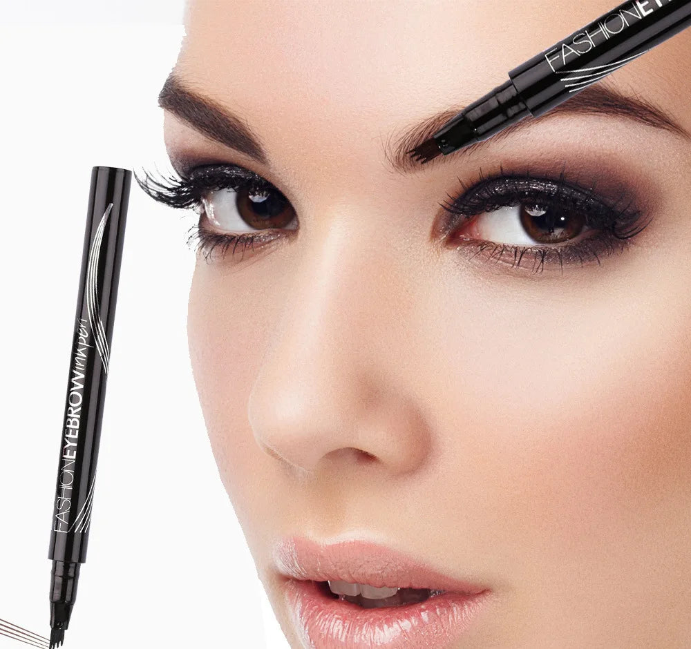 4D Microblading Eyebrow Pen 4 Forks Tip Eyebrow Tattoo Pencil Long Lasting Fine Sketch Liquid Eye Brow Make Up SuperFye 000201 SuperFye