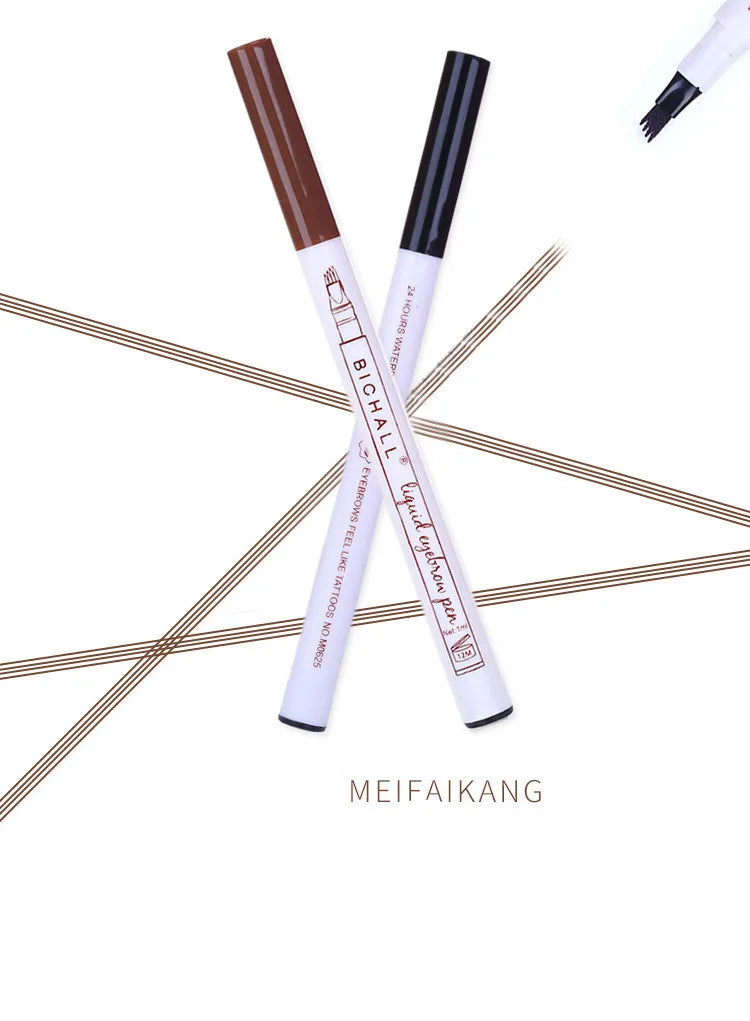 4D Microblading Eyebrow Pen 4 Forks Tip Eyebrow Tattoo Pencil Long Lasting Fine Sketch Liquid Eye Brow Make Up SuperFye 000201 SuperFye