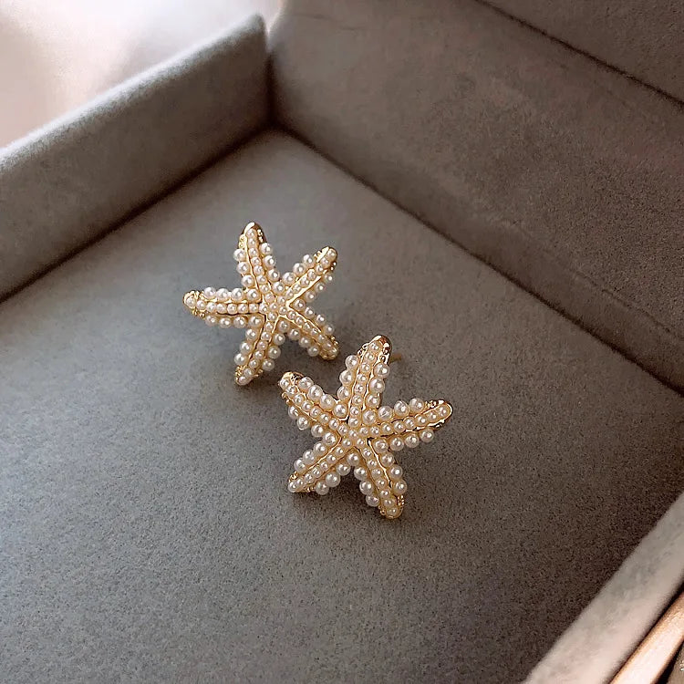 New Type Of Starfish Earrings For Sleeping Women's Temperament Exquisite Design Earrings Party Gifts Women's Fashion Jewelry SuperFye A972 SuperFye