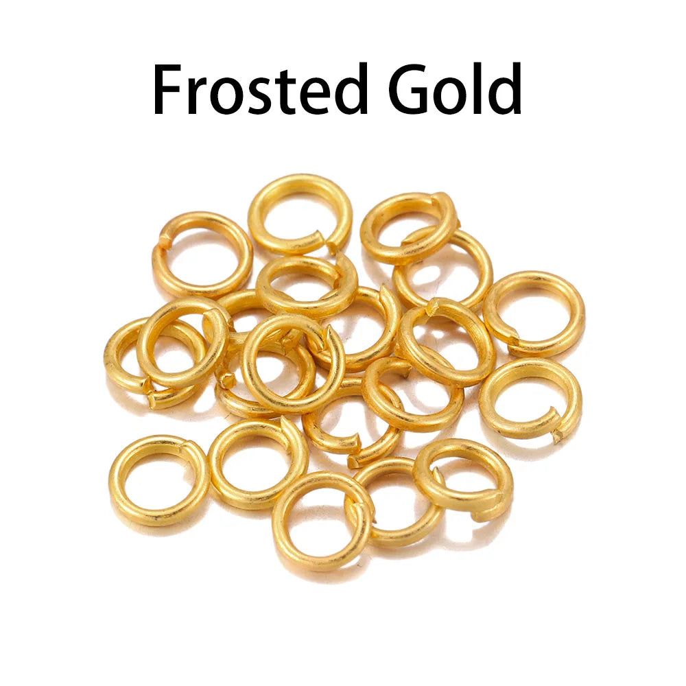 50-200pcs/lot 3-20 mm Jump Rings Split Rings Connectors For Diy Jewelry Finding Making Accessories Wholesale Supplies