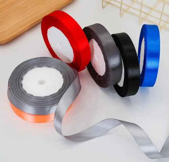 22meter/Roll 6mm 10mm 15mm 20mm 25mm 40mm 50mm Silk Satin Ribbons for Crafts Bow Handmade DIY Gift Wrap Party Wedding Decorative