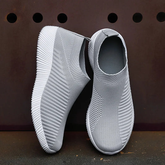 Women Vulcanized Shoes High Quality Women Sneakers Slip On Flats Shoes Women Loafers Plus Size 42 Walking Flat SuperFye 1926fense / 43 SuperFye