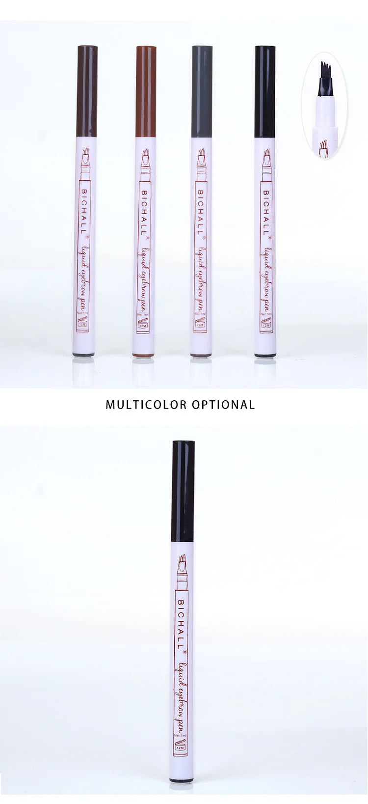 4D Microblading Eyebrow Pen 4 Forks Tip Eyebrow Tattoo Pencil Long Lasting Fine Sketch Liquid Eye Brow Make Up SuperFye 000201 SuperFye