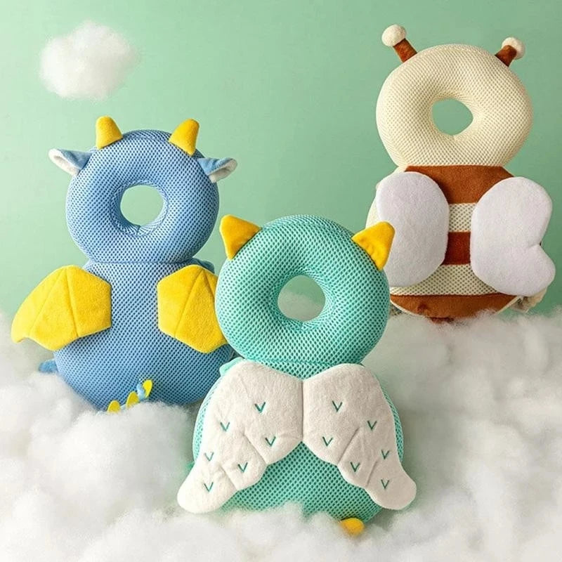 Baby Head Protector Backpack Pillow For Kids 1-3 Y Toddler Children Soft PP Cotton Protective Cushion Cartoon Security Pillows SuperFye 12 SuperFye