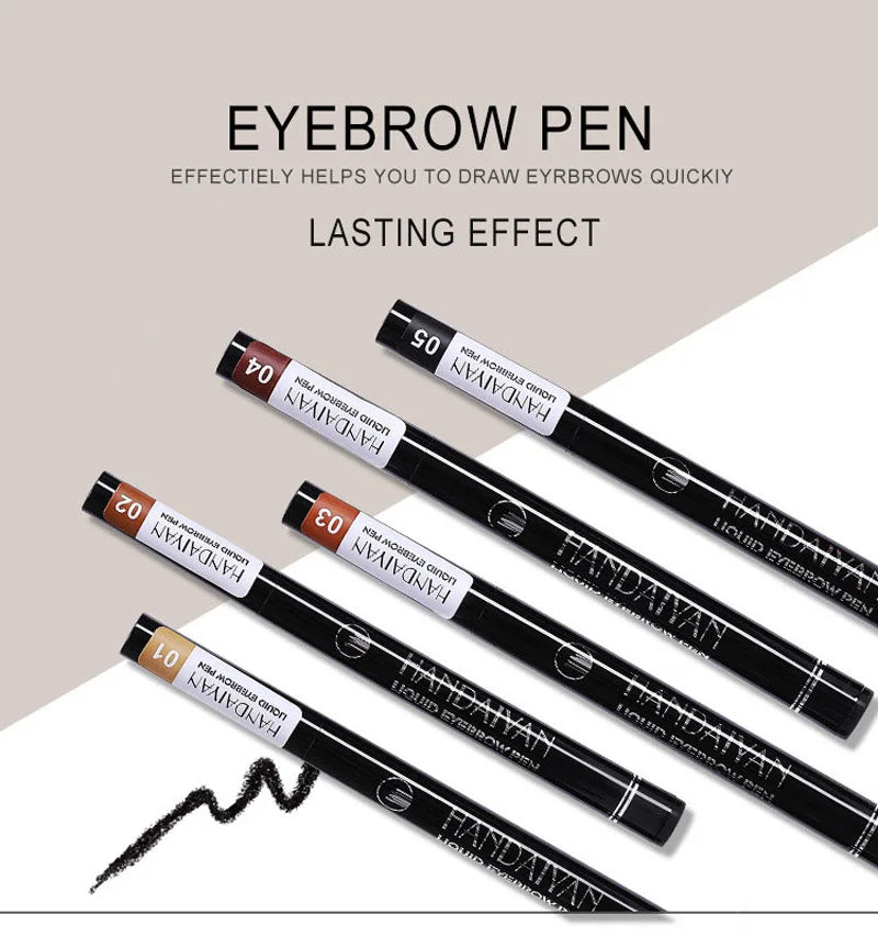 4D Microblading Eyebrow Pen 4 Forks Tip Eyebrow Tattoo Pencil Long Lasting Fine Sketch Liquid Eye Brow Make Up SuperFye 000201 SuperFye