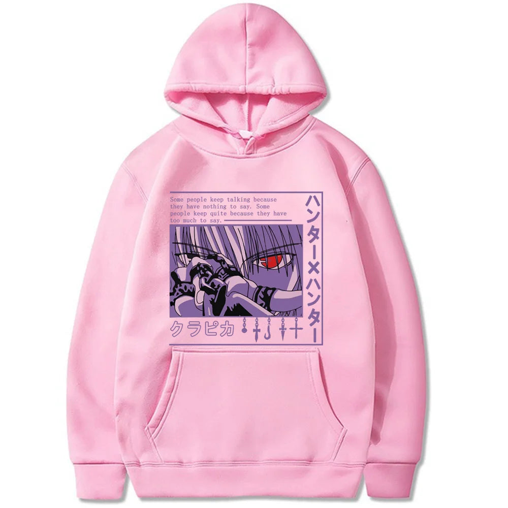 Anime Manga Kurapika Red Devil Eye Hoodie Pullover