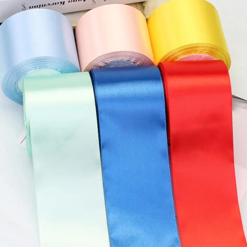 22meter/Roll 6mm 10mm 15mm 20mm 25mm 40mm 50mm Silk Satin Ribbons for Crafts Bow Handmade DIY Gift Wrap Party Wedding Decorative