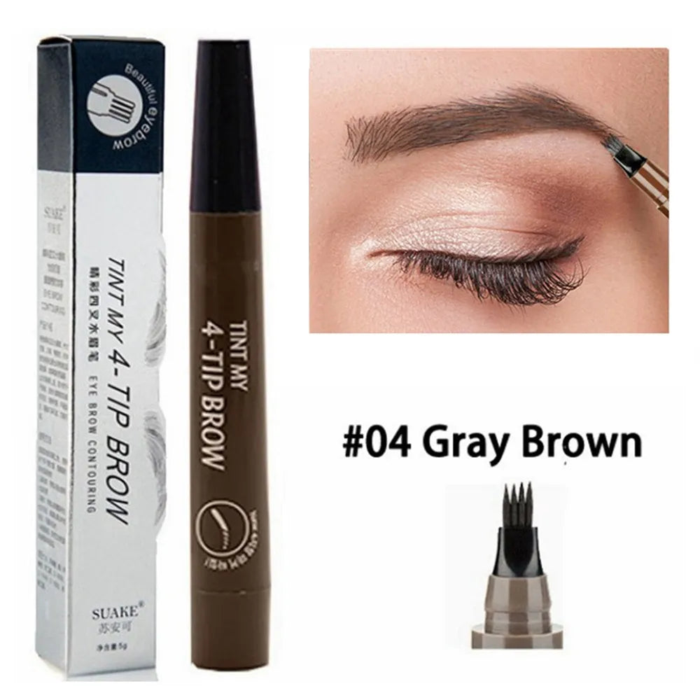 4 Point Eyebrow Pencil Maquillajes Para Mujer Waterproof Liquid Eyebrow Pen Makeup Long Lasting Cosmetic Microblade Brow Pencil SuperFye 1 SuperFye