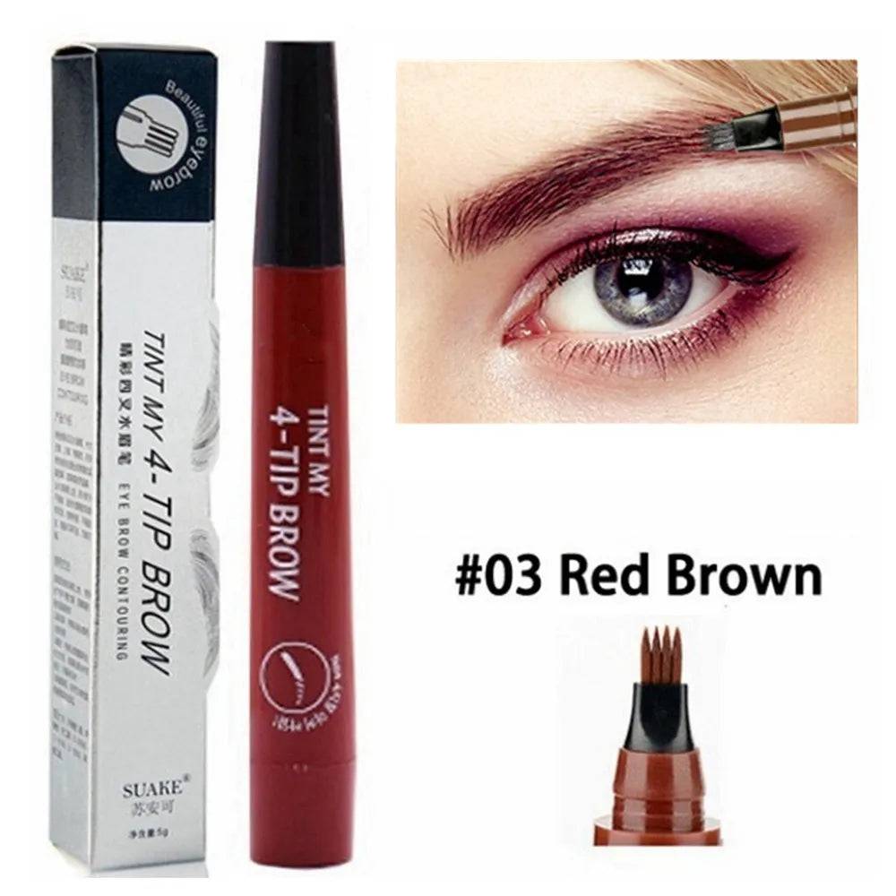 4 Point Eyebrow Pencil Maquillajes Para Mujer Waterproof Liquid Eyebrow Pen Makeup Long Lasting Cosmetic Microblade Brow Pencil SuperFye 1 SuperFye