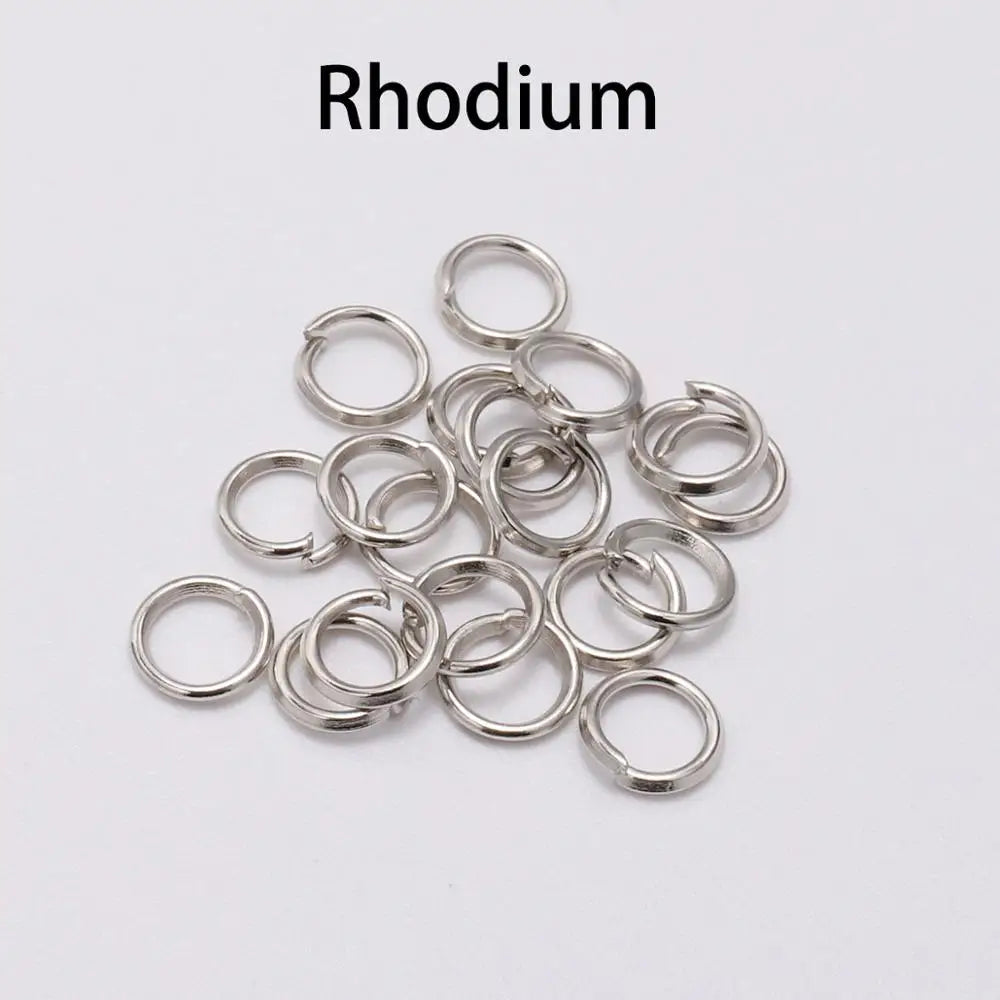 50-200pcs/lot 3-20 mm Jump Rings Split Rings Connectors For Diy Jewelry Finding Making Accessories Wholesale Supplies