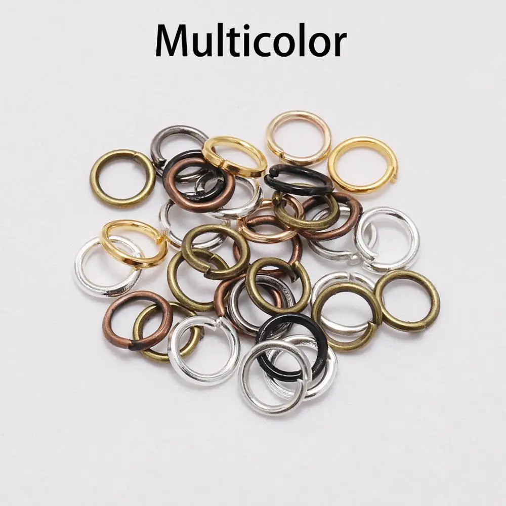 50-200pcs/lot 3-20 mm Jump Rings Split Rings Connectors For Diy Jewelry Finding Making Accessories Wholesale Supplies