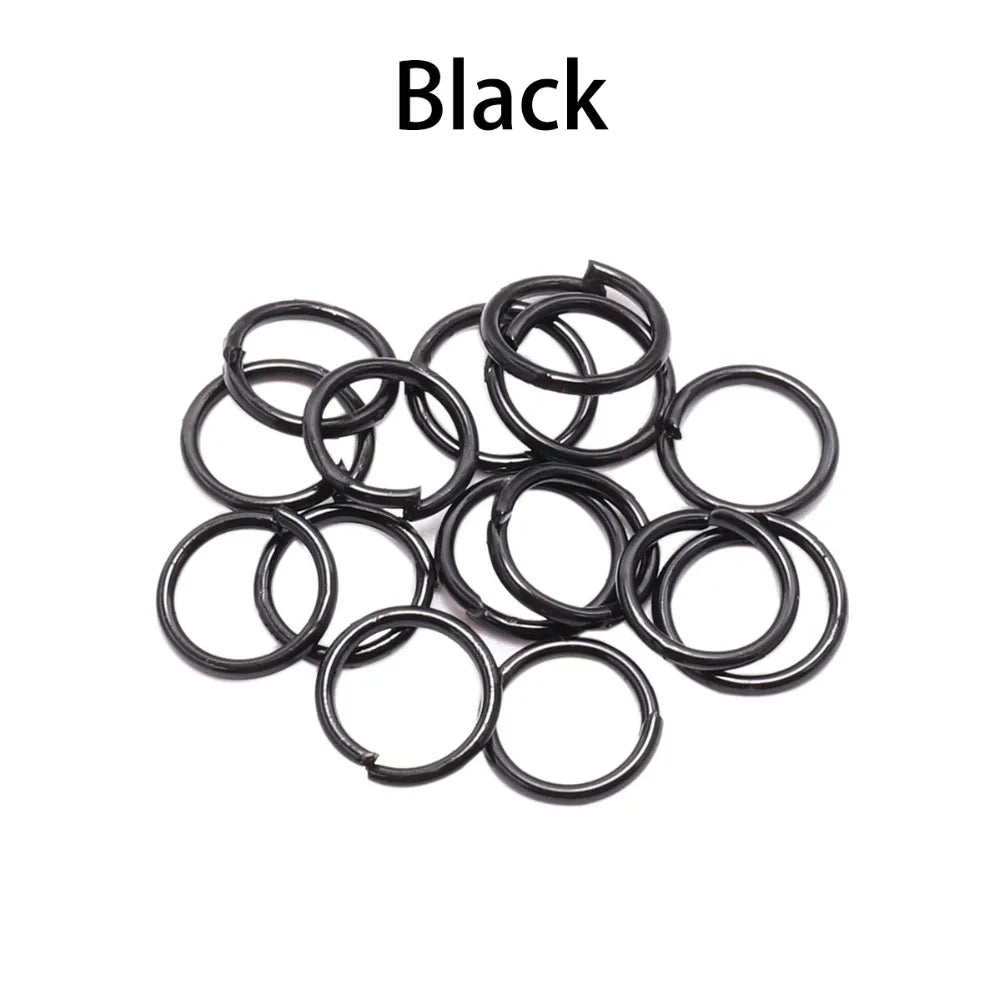 50-200pcs/lot 3-20 mm Jump Rings Split Rings Connectors For Diy Jewelry Finding Making Accessories Wholesale Supplies SuperFye KC Gold / 4mm x 200Pcs SuperFye