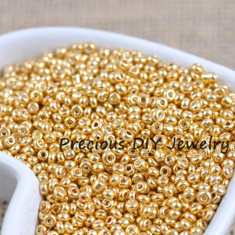 Gold and Silver Color 2mm 3mm 4mm Crystal Glass Spacer beads,Czech Seed Beads For Jewelry Handmade DIY BLUV03X SuperFye 11 / 4mm 167pcs SuperFye