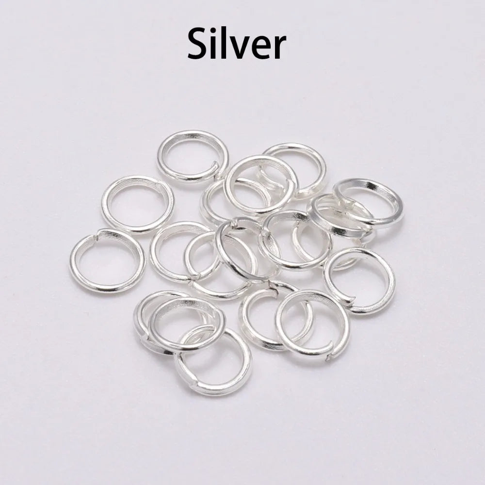 50-200pcs/lot 3-20 mm Jump Rings Split Rings Connectors For Diy Jewelry Finding Making Accessories Wholesale Supplies SuperFye KC Gold / 4mm x 200Pcs SuperFye