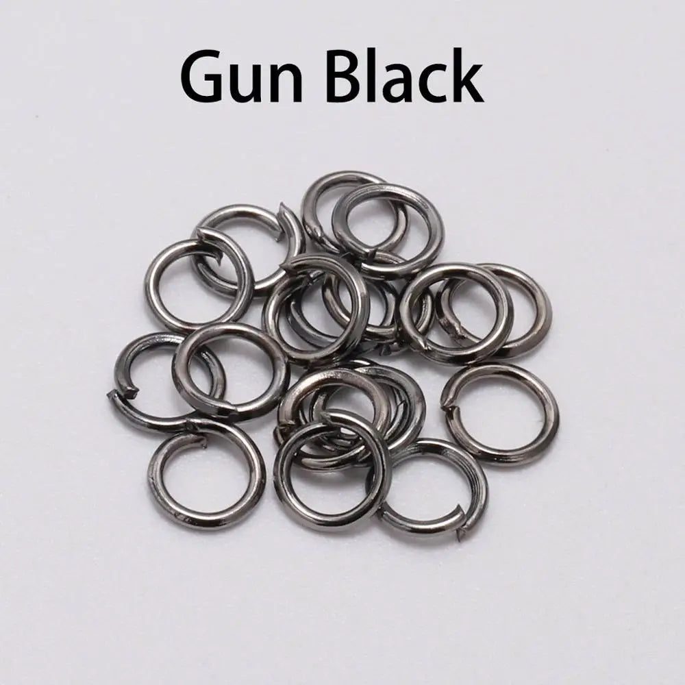 50-200pcs/lot 3-20 mm Jump Rings Split Rings Connectors For Diy Jewelry Finding Making Accessories Wholesale Supplies