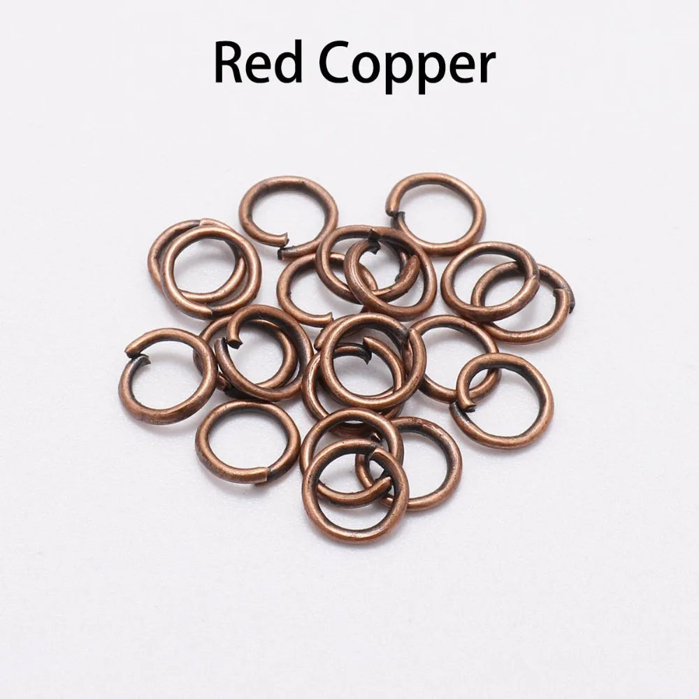 50-200pcs/lot 3-20 mm Jump Rings Split Rings Connectors For Diy Jewelry Finding Making Accessories Wholesale Supplies SuperFye KC Gold / 4mm x 200Pcs SuperFye