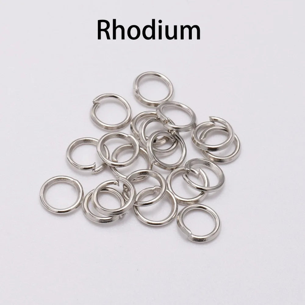 50-200pcs/lot 3-20 mm Jump Rings Split Rings Connectors For Diy Jewelry Finding Making Accessories Wholesale Supplies SuperFye KC Gold / 4mm x 200Pcs SuperFye