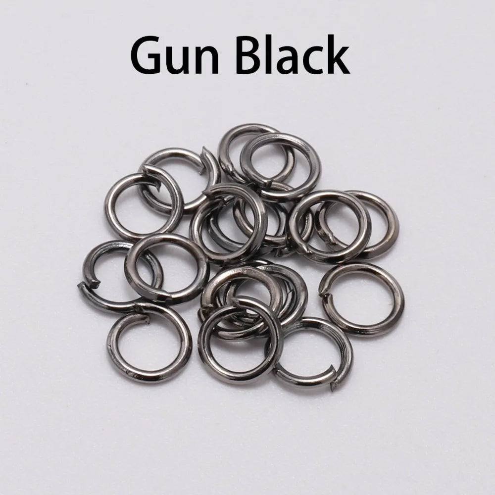 50-200pcs/lot 3-20 mm Jump Rings Split Rings Connectors For Diy Jewelry Finding Making Accessories Wholesale Supplies SuperFye KC Gold / 4mm x 200Pcs SuperFye