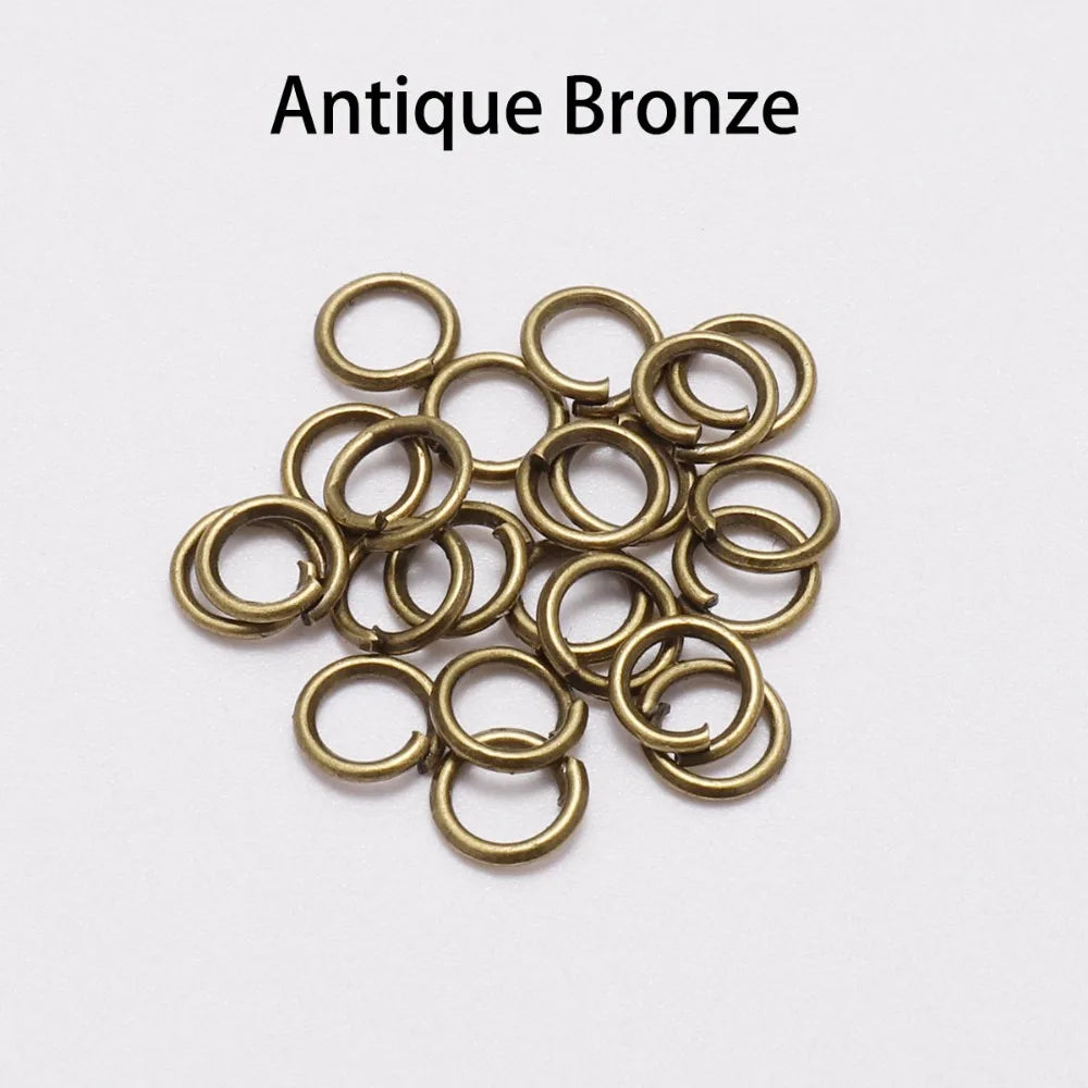 50-200pcs/lot 3-20 mm Jump Rings Split Rings Connectors For Diy Jewelry Finding Making Accessories Wholesale Supplies SuperFye KC Gold / 4mm x 200Pcs SuperFye