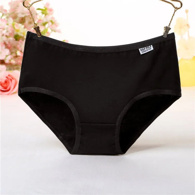 7Pcs/Lot Plus Size Underwear Women's Panties Cotton Girl Brief Sexy Lingeries Shorts Underpant Solid Panty Female Intimate M-4XL SuperFye 7PCS BLACK / XL / 7PCS SuperFye