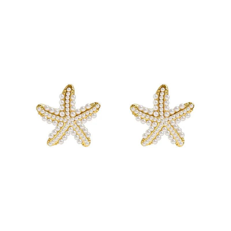 New Type Of Starfish Earrings For Sleeping Women's Temperament Exquisite Design Earrings Party Gifts Women's Fashion Jewelry SuperFye A972 SuperFye