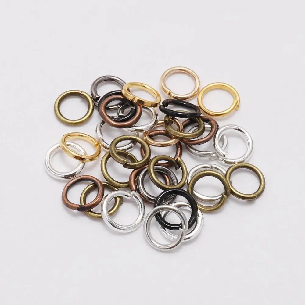 50-200pcs/lot 3-20 mm Jump Rings Split Rings Connectors For Diy Jewelry Finding Making Accessories Wholesale Supplies SuperFye KC Gold / 4mm x 200Pcs SuperFye