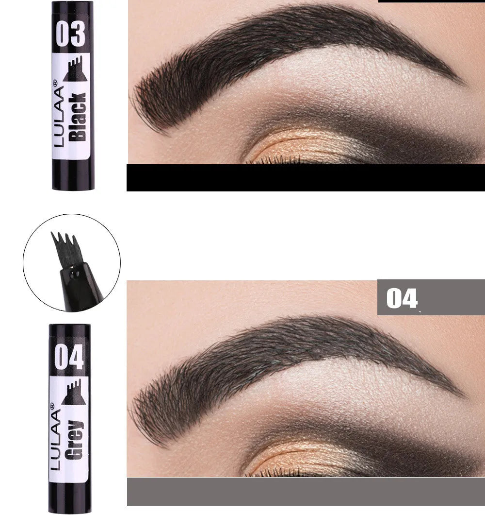 4D Microblading Eyebrow Pen 4 Forks Tip Eyebrow Tattoo Pencil Long Lasting Fine Sketch Liquid Eye Brow Make Up SuperFye 000201 SuperFye