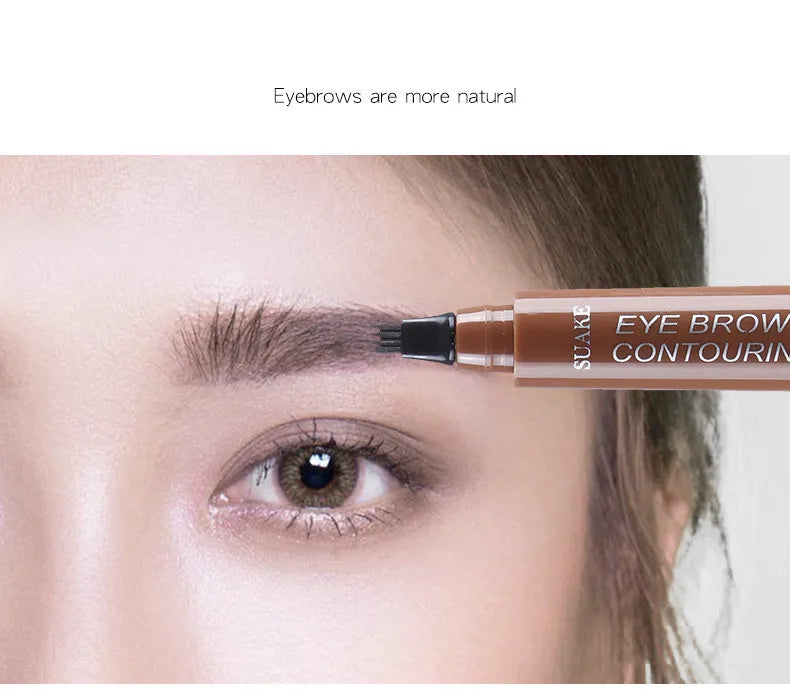 4D Microblading Eyebrow Pen 4 Forks Tip Eyebrow Tattoo Pencil Long Lasting Fine Sketch Liquid Eye Brow Make Up SuperFye 000201 SuperFye