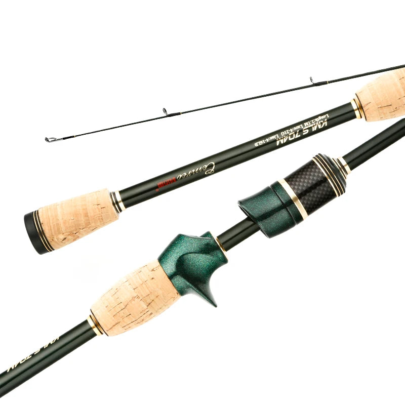 CEMREO Spinning Casting Carbon Fishing Rod 4-5 Sections 1.8m/2.1m/2.4m Portable Travel Rod Spinning Fishing Rods Fishing Tackle SuperFye Spinning / 2.1m SuperFye