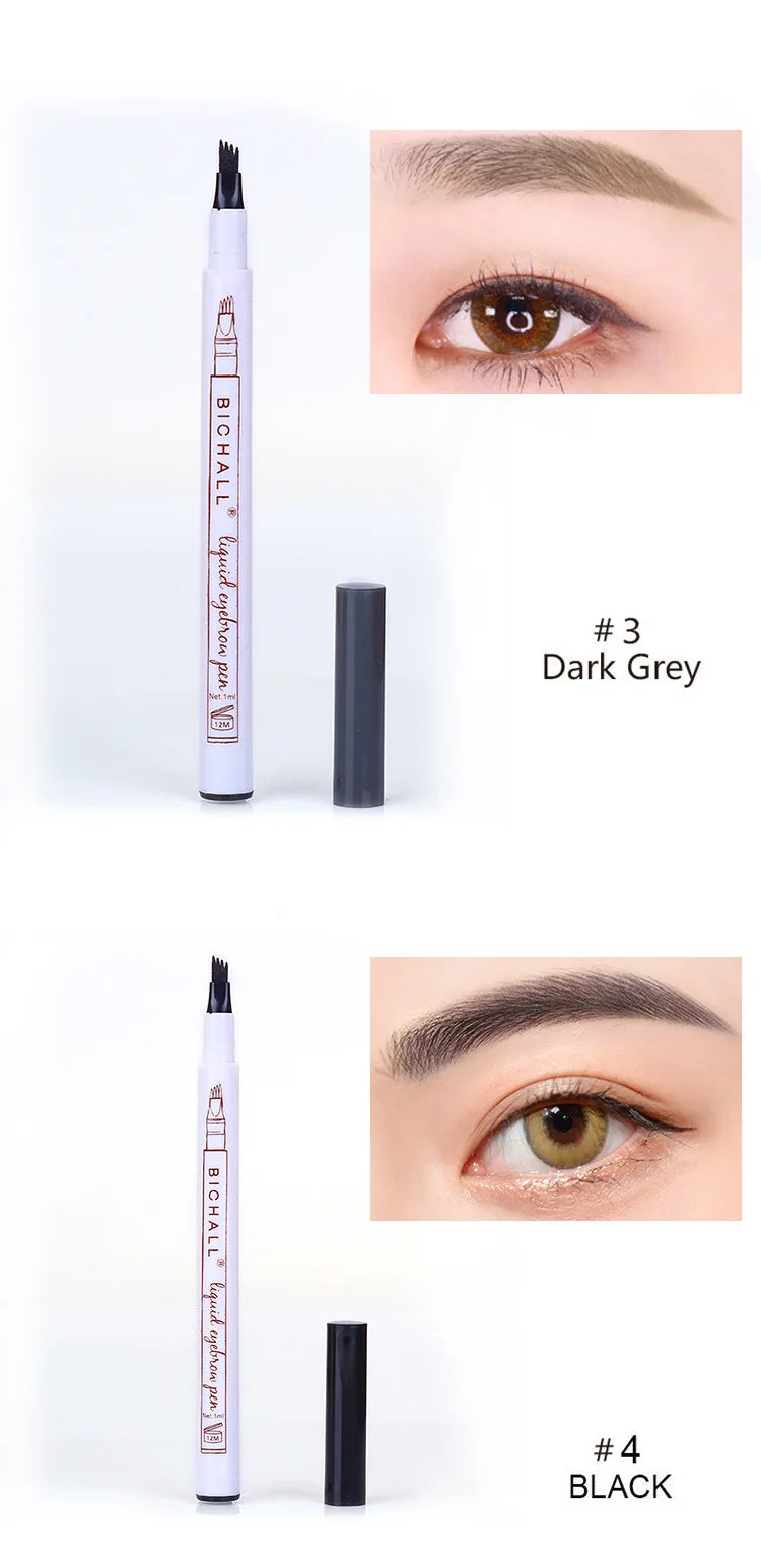 4D Microblading Eyebrow Pen 4 Forks Tip Eyebrow Tattoo Pencil Long Lasting Fine Sketch Liquid Eye Brow Make Up SuperFye 000201 SuperFye