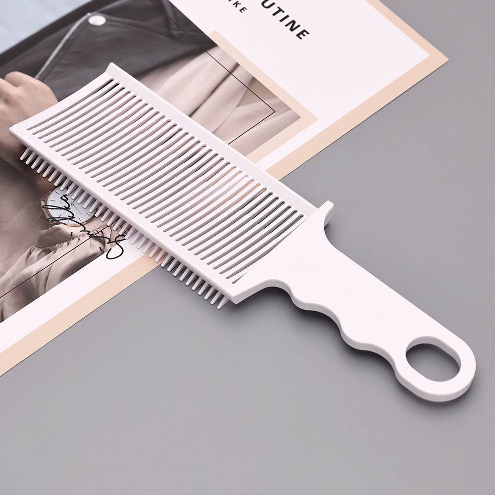 Fading Comb Professional Barber Clipper Blending Flat Top Hair Cutting Comb For Men Heat Resistant Fade Brush Salon Styling Tool SuperFye WHITE SuperFye