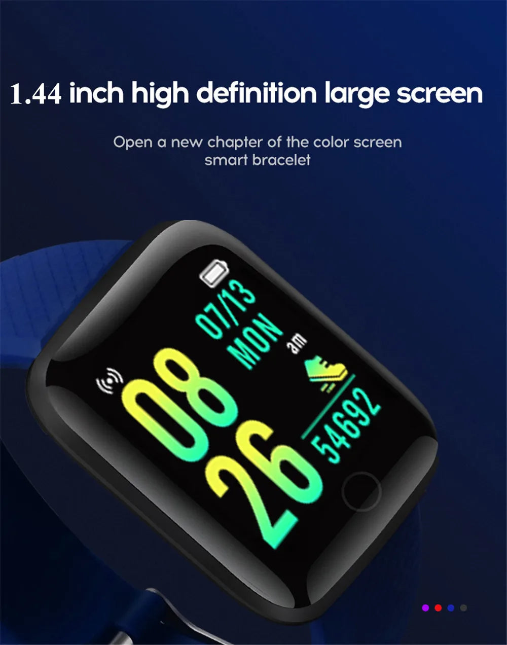 Multifunction Smart Watch For Men Women Kids Message Remind Music Control Sport Step Calories D13 Smartwatch Alarm Clock 116Plus