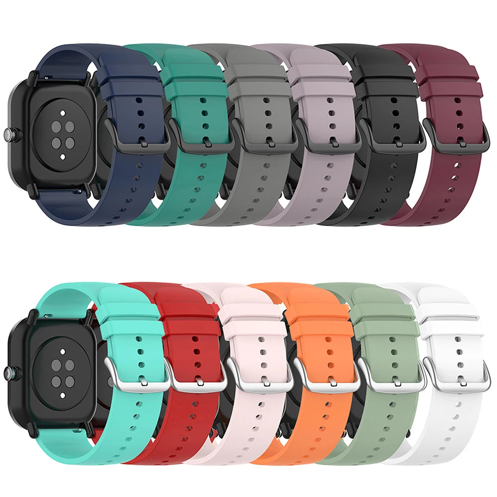 20mm Silicone Strap For Huami Amazfit GTS 4/2 Mini GTS 3 2e Smart Watch Band for Huami Amazfit Bip 3/Bip U Pro SuperFye Orange / 20mm SuperFye