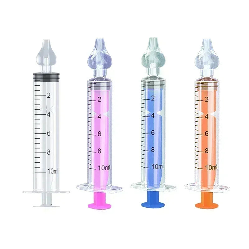 Needle Tube Baby Nasal Aspirator Syringe Baby Nose Cleaner Kids Rhinitis Nasal Washer Reusable Nasal Irrigator Washing for Child