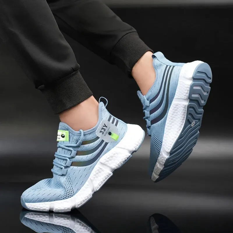 Men Casual Sport Shoes Breathable Lightweight Sneakers Outdoor Mesh Black Running Shoes Athletic Jogging Tenis Walking Shoes SuperFye WHITE / 42 SuperFye