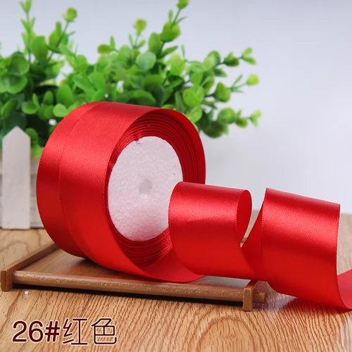 22meter/Roll 6mm 10mm 15mm 20mm 25mm 40mm 50mm Silk Satin Ribbons for Crafts Bow Handmade DIY Gift Wrap Party Wedding Decorative