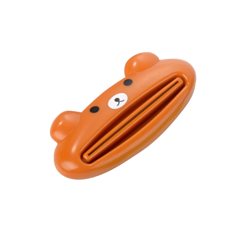 For Home Bathroom 1 Pcs Animal Easy Toothpaste Dispenser Plastic Tooth Paste Tube Toothpaste Squeezer Rolling Holder Cocina SuperFye bear SuperFye