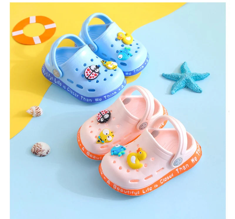 Summer Baby Shoes Sandals for Girls Boy Mules Baby Girl Shoes Cartoon Sandal Infantil for Boy Children's Garden Shoes SuperFye White balloon / 18 SuperFye