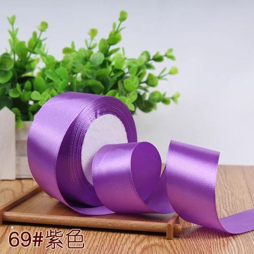 22meter/Roll 6mm 10mm 15mm 20mm 25mm 40mm 50mm Silk Satin Ribbons for Crafts Bow Handmade DIY Gift Wrap Party Wedding Decorative