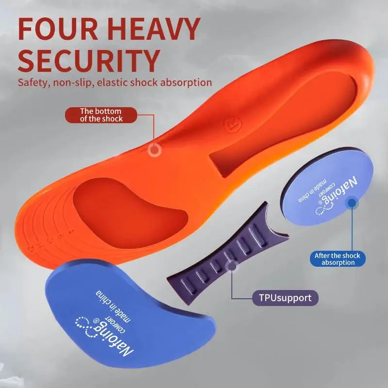 Sport Insoles for Shoes Sole Shock Absorption Deodorant Breathable Cushion Running Insoles for Feet Man Women Orthopedic Insoles SuperFye Blue / EU41-42(260mm) SuperFye