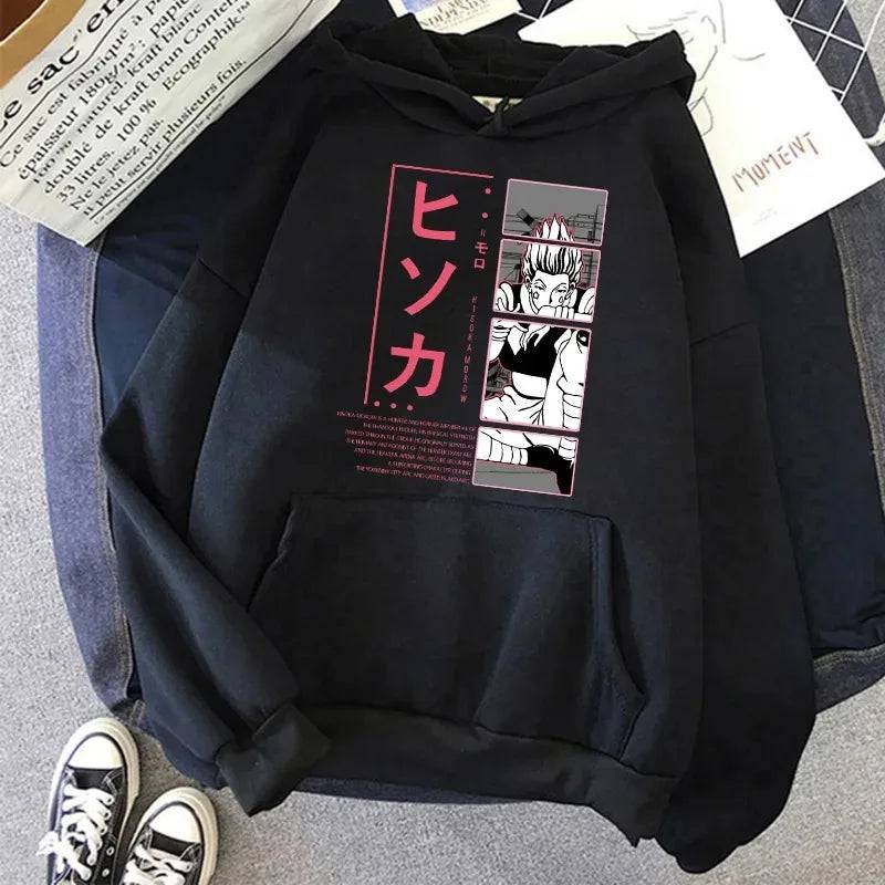 2023 Autumn Winter Hunter Hisoka Kurapika Hoodies Women Killua Zoldyck Devil Eye Sweatshirts Unisex Anime HXH Hoody Tops