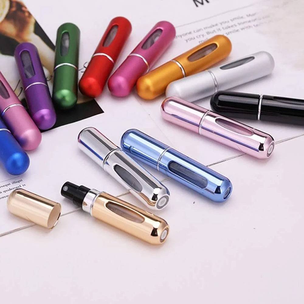 Refillable Mini Perfume Bottle Portable Cosmetic Bottle Spray Bottle Atomizer Spray Container Travel Refillable Bottles 8ml /5ml SuperFye 5ml Bright Blue SuperFye