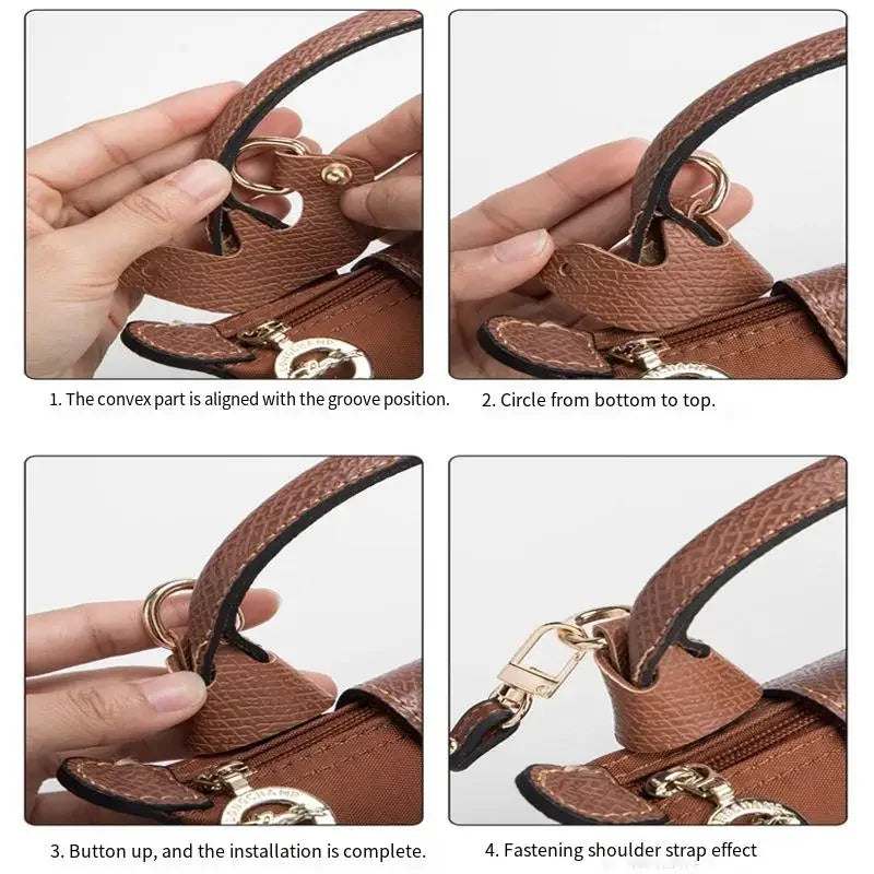 Bag Accessories Hooks Shoulder Straps For Long champ Leather Accessories DIY Mini Transformation Punch Free Shoulder Crossbody SuperFye Only Strap A-1 SuperFye