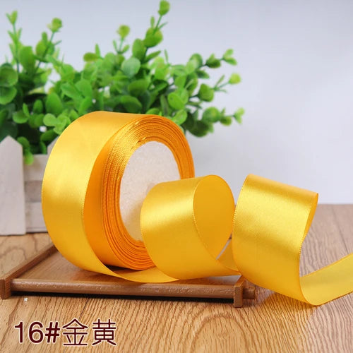 22meter/Roll 6mm 10mm 15mm 20mm 25mm 40mm 50mm Silk Satin Ribbons for Crafts Bow Handmade DIY Gift Wrap Party Wedding Decorative