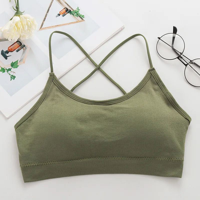 Sales Sports Fashion Quick Bra Fitness Bra SPORT STYLE BRA Running Wear Women Quick Dry Fitness Yoga Bra Sport Bra SuperFye green / free size SuperFye