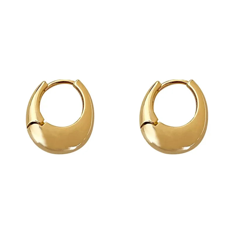 Classic Style Small Hoop Earrings for Women Girls Simple Design Exquisite Young Girl Gift Wedding Accessories Beautiful Jewelry SuperFye Gold SuperFye