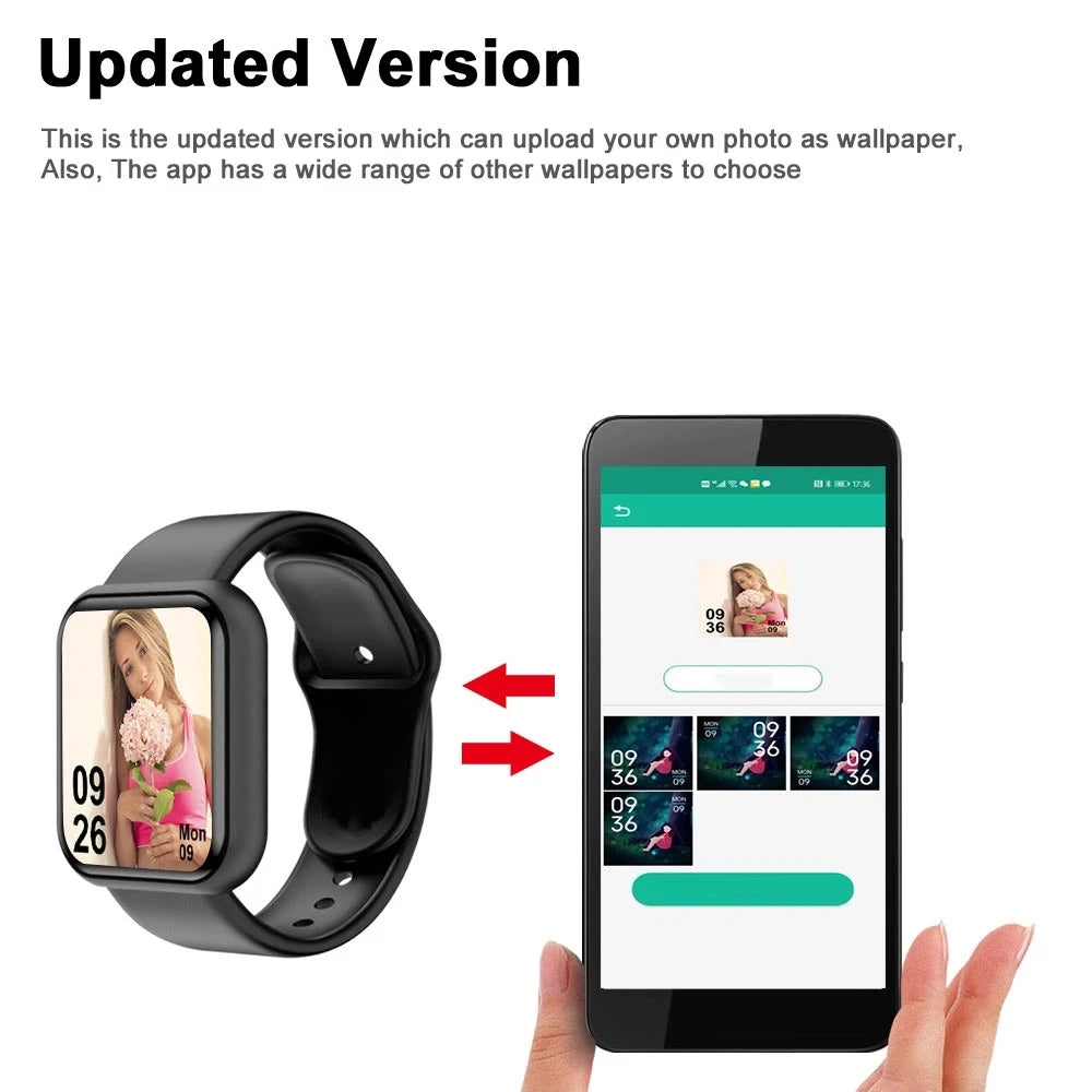 Smart Watch For Women Men Wristwatch Bluetooth Connected Phone Player Music Fitness Sport Bracelet Sleep Monitor Digital Watches SuperFye Silver SuperFye