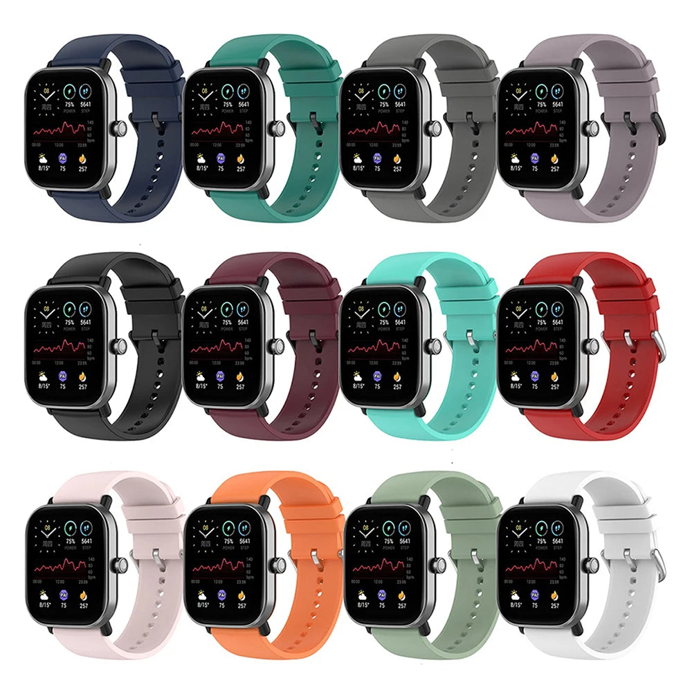 20mm Silicone Strap For Huami Amazfit GTS 4/2 Mini GTS 3 2e Smart Watch Band for Huami Amazfit Bip 3/Bip U Pro SuperFye Orange / 20mm SuperFye